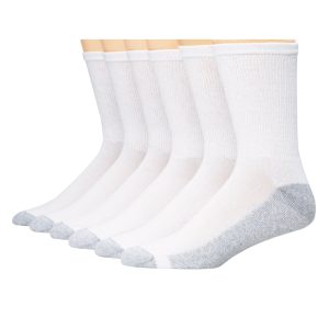 Hanes Men's Cushion Crew Socks, 6-Pairs