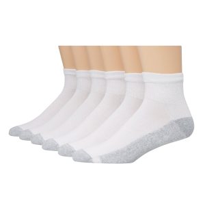 Hanes Men's Cushion Ankle Socks, 6-Pairs