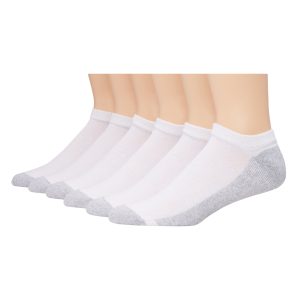Hanes Men's Cushion No Show Socks, 6-Pairs