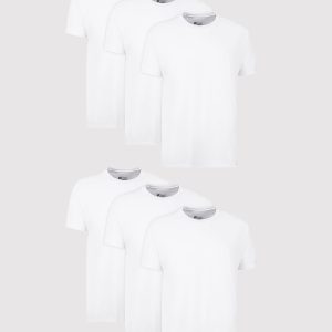 Hanes Men's White Undershirt Pack, 6-Pack, Odor Control