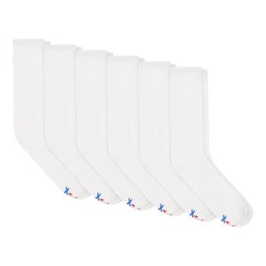 Hanes Performance Men's Cushioned Big & Tall Crew Socks, 6-Pairs