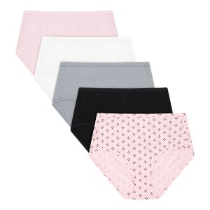 Hanes Ultimate ComfortSoft Women's Underwear Briefs, 5-Pack, Cotton Stretch
