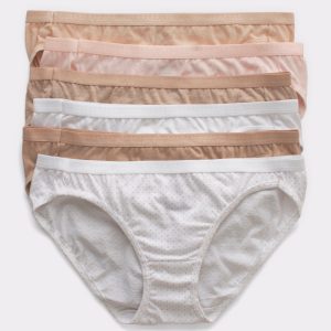Hanes Ultimate Women's Breathable Cotton Bikini Underwear, 6-Pack