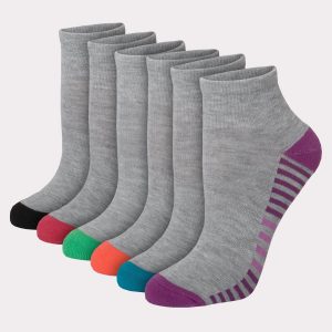Hanes Comfort Fit Women's Ankle Socks, 6-Pairs