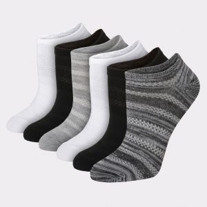Hanes X-Temp Women's Super No Show Socks, Shoe Sizes 5-9, 6-Pairs