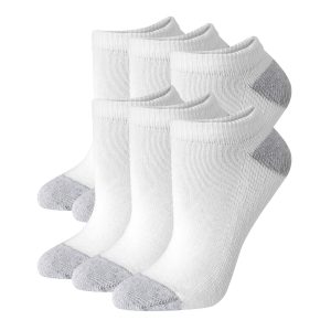 Hanes Women's No Show Socks, Moisture-Wicking, 6-Pairs