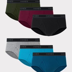 Hanes Comfort Flex Men's Brief Underwear, Mid-Rise, 6-Pack