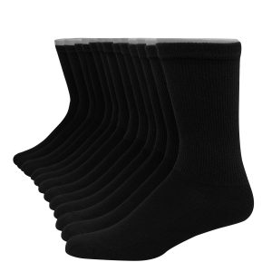 Hanes Ultimate Men's Crew Socks, 12-Pairs