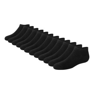Hanes Double Tough Boys' Cushion No Show Socks, 12-Pairs