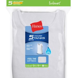 Hanes EcoSmart Boys' Tank, 5-Pack