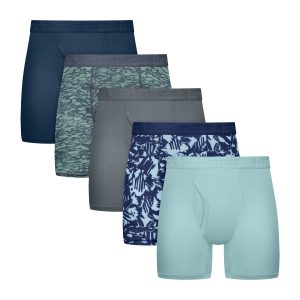 Hanes Originals Boys' SuperSoft Boxer Brief Underwear, Assorted, 5-Pack