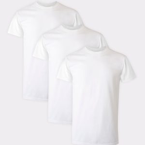 Hanes Comfort Flex Fit Men's White Modal Undershirt, 3-Pack