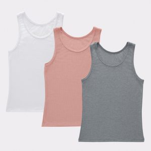 Hanes Originals Girls' SuperSoft Tank, 3-Pack