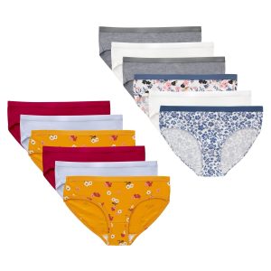 Hanes Girl's Underwear Hipsters, 12-Pack, Cotton-Stretch