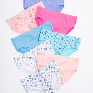 Hanes Ultimate Pure Comfort Girls' Hipster Underwear, Cotton, 8-Pack