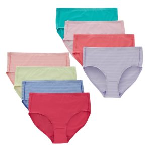 Hanes Ultimate Pure Comfort Girls' Microfiber Brief Underwear, 8-Pack