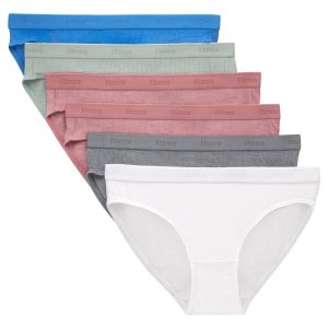 Hanes Originals Ultimate SuperSoft Girls' Bikini Underwear, 6-Pack