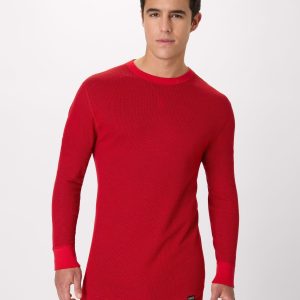 Hanes Men's Long-Sleeve Thermal Shirt, Reversible, Crewneck
