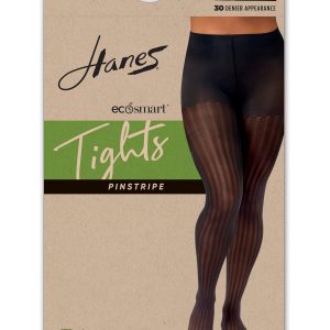 Hanes EcoSmart Women's Sheer Control Top Tights, Pinstripe