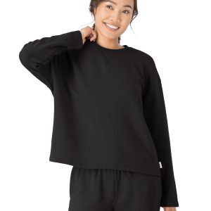 Hanes Originals Comfywear Women's French Terry Crewneck Pullover