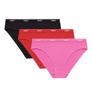 Hanes Moves Women’s 360° Flex Bikini Underwear, 3-Pack