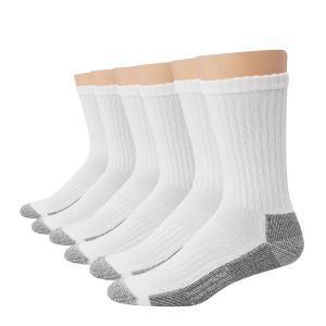 Hanes Men's Big & Tall Work Crew Socks, 6-Pairs