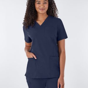 Hanes Comfort Fit Scrubs Women's Rib Back Scrub Top