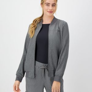Hanes Comfort Fit Scrubs Women's Scrub Bomber Jacket