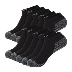 Hanes Moves X-Temp Women’s No Show Socks, 10-Pairs, Shoe Sizes 8-12
