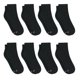 Hanes Ultimate Women's Ankle Socks Pack, Cushioned, 8-Pairs