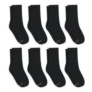 Hanes Ultimate Women's Crew Socks Pack, Cushioned, 8-Pairs