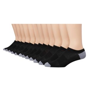 Hanes X-Temp Men's Lightweight No Show Socks, Shoe Sizes 6-12, 12-Pairs