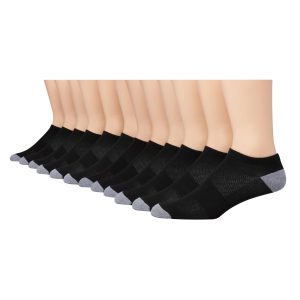 Hanes X-Temp Men's Lightweight Low Cut Socks, Shoe Sizes 6-12, 12-Pairs