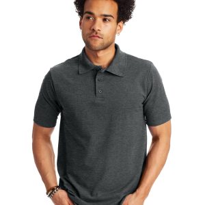Hanes Men's Pique Polo Shirt (Big & Tall Sizes Available)
