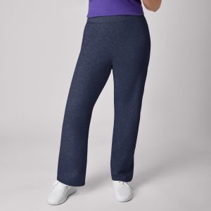 Hanes EcoSmart Women's Fleece Sweatpants with Open Bottom Legs, 30.5"