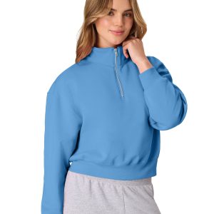 Hanes EcoSmart Women’s Fleece Quarter-Zip Pullover