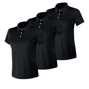 Hanes Sport Cool DRI Women's Performance Polo Shirt, 3-Pack