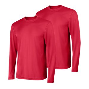 Hanes Sport Cool DRI Men's Performance Long Sleeve T-Shirt, Value 2-Pack
