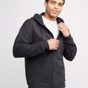 Hanes Ultimate Men's Full-Zip Heavyweight Fleece Hoodie
