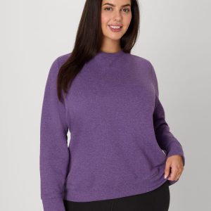 Hanes Just My Size EcoSmart Women's Fleece Sweatshirt, V-Notch (Plus Size)