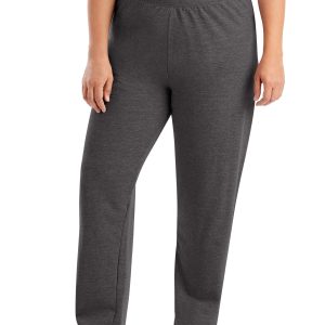 Hanes Just My Size EcoSmart Women's Fleece Sweatpants, Open Leg, 28.5" (Petite Plus Size)