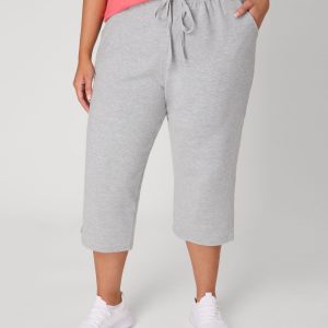 Hanes Just My Size Women's French Terry Capris, 19" (Plus Size)