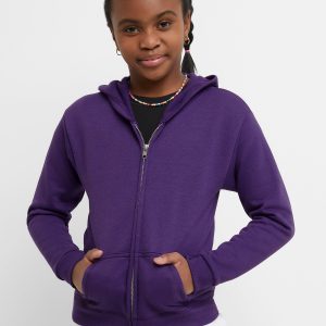 Hanes EcoSmart Girls' Full-Zip Hoodie