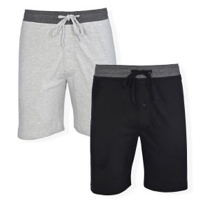 Hanes Men’s Pajama Shorts, 2-Pack French Terry Cotton