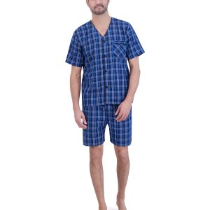 Hanes Men’s Pajama Shorts Set, Woven Cotton Blend