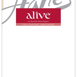 Hanes Alive Full Support Pantyhose with Control Top, Reinforced Toe