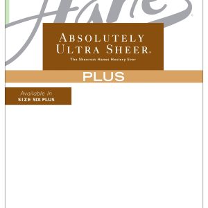 Hanes Absolutely Ultra Sheer Control Top Pantyhose with Reinforced Toe (Plus Size)