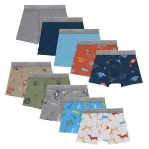 Hanes Toddler Boys' Underwear Boxer Brief, 10-Pack, Cotton, Days of the Week