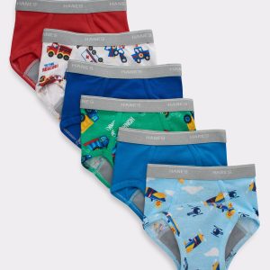Hanes Toddler Boys' Potty Trainer Brief Underwear, 6-Pack
