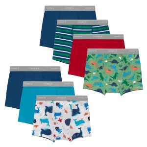Hanes Toddler Boys' Underwear Boxer Brief Potty Trainers, 7-Pack, Cotton Stretch